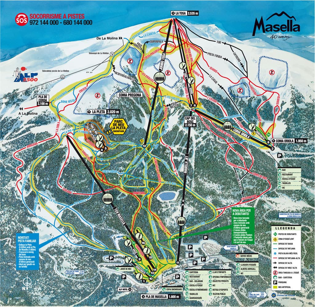 Masella ski map